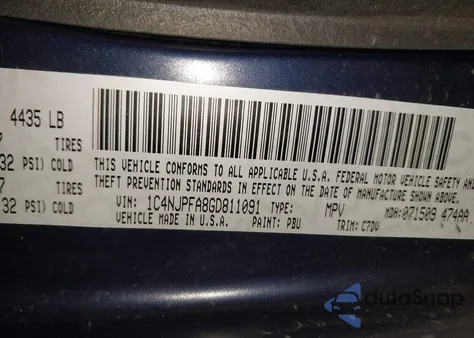 2016 Jeep Patriot Latitude z USA, uszkodzony, nr VIN 1C4NJPFA8GD811091